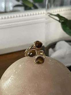 Best Bague Acier Inoxydable Nafy Ocre Femmes Bague