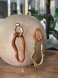 New Boucles D'Oreille Marron Doris Femmes Boucles D'Oreille & Earcuff