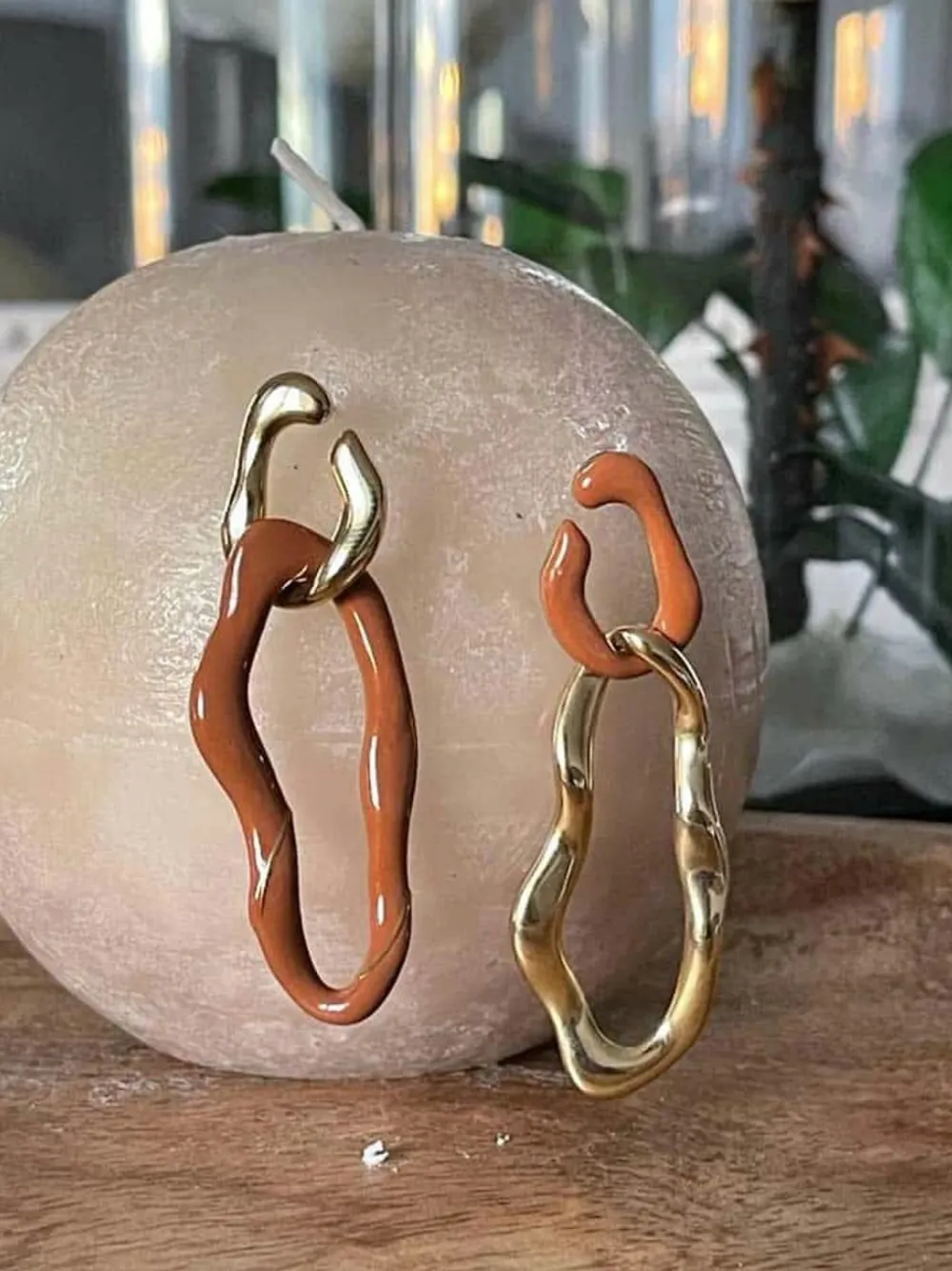New Boucles D'Oreille Marron Doris Femmes Boucles D'Oreille & Earcuff