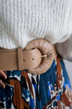 Sale Ceinture Elastique Beige Odessa Femmes Ceinture