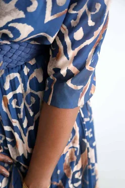 Outlet Ceinture Elastique Bleu Meline Femmes Ceinture