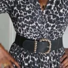 Discount Ceinture Elastique Noir Sophia Femmes Ceinture
