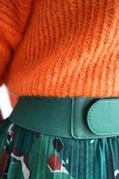 Ceinture Elastique Vert Odessa Femmes Ceinture