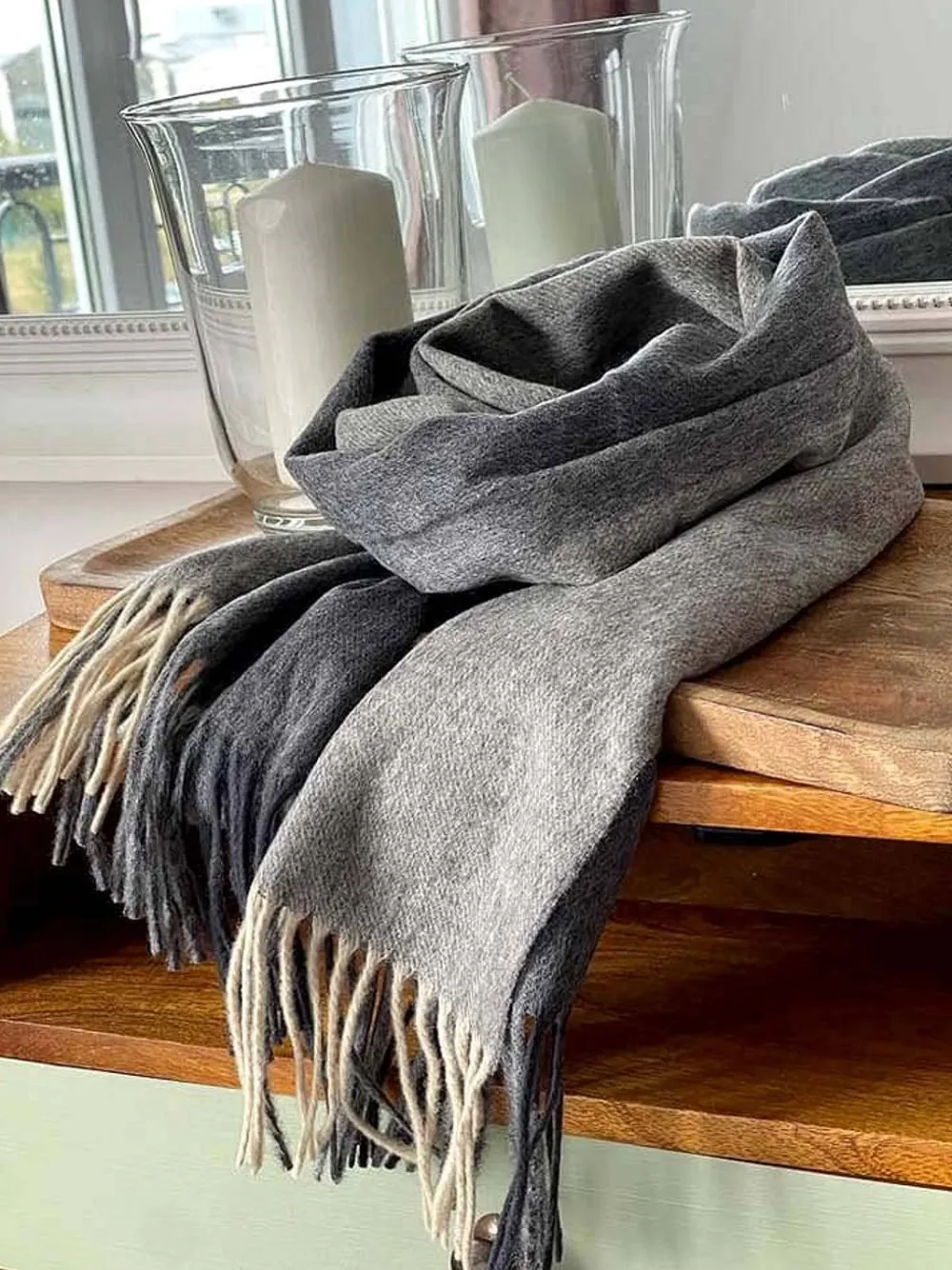 Hot Echarpe Gris Kendall Homme Echarpe