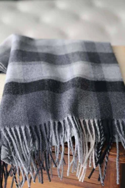 New Echarpe Gris Navid Homme Echarpe