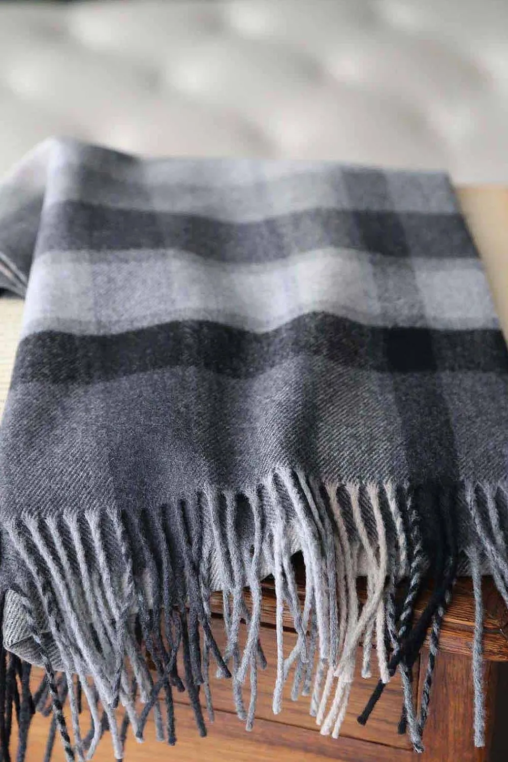 New Echarpe Gris Navid Homme Echarpe