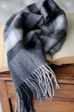 New Echarpe Gris Navid Homme Echarpe