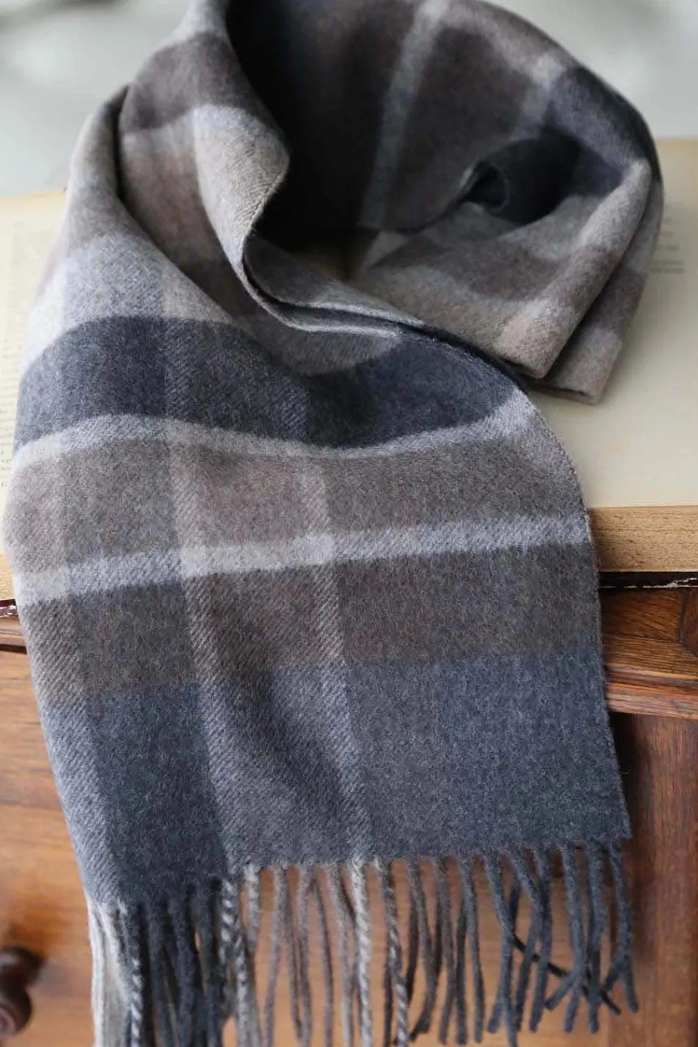 Clearance Echarpe Marron Taupe Navid Homme Echarpe