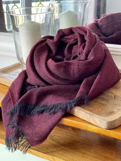 Clearance Echarpe Rouge Bordeaux Fiona Femmes Echarpe & Tour De Cou