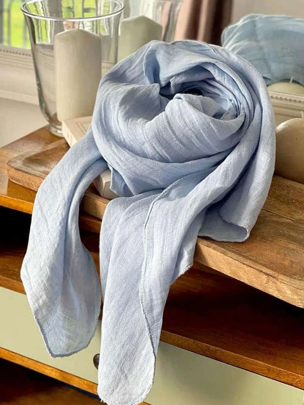 Sale Foulard Bleu Brume Emery Homme Foulard & Chèche Homme