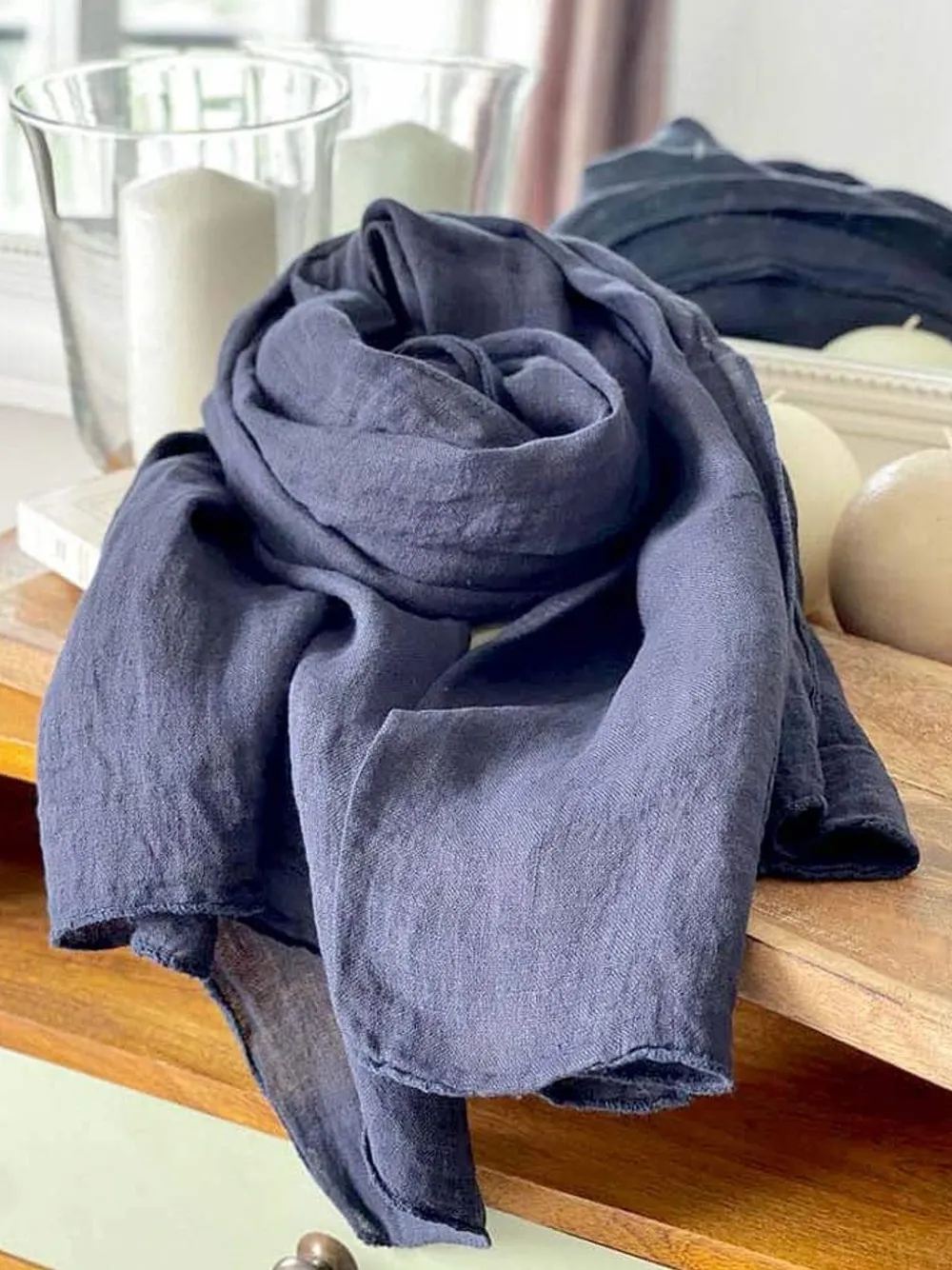 Sale Foulard Bleu Marine Emery Homme Foulard & Chèche Homme