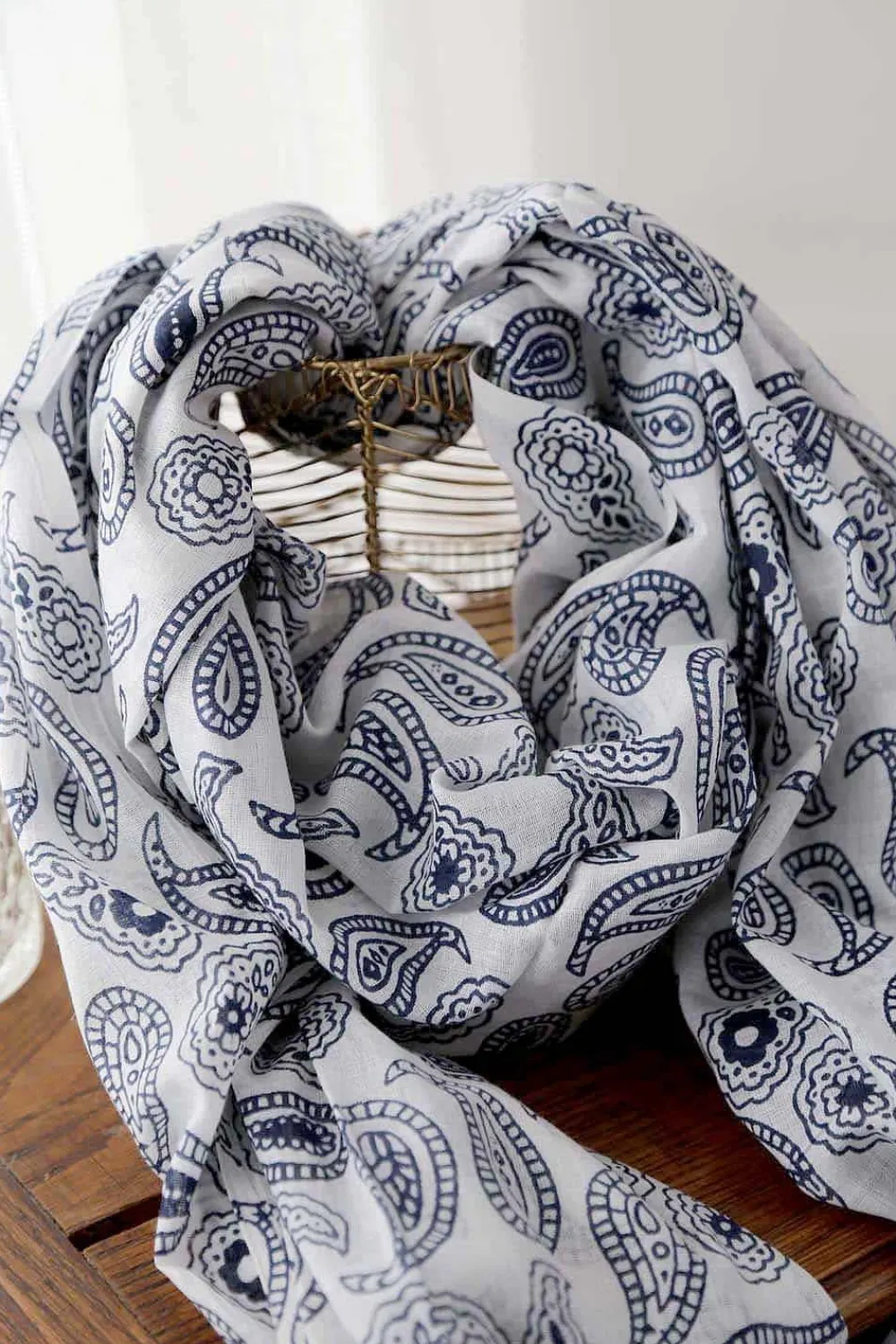 Clearance Foulard Bleu Valentin Homme Foulard & Chèche Homme