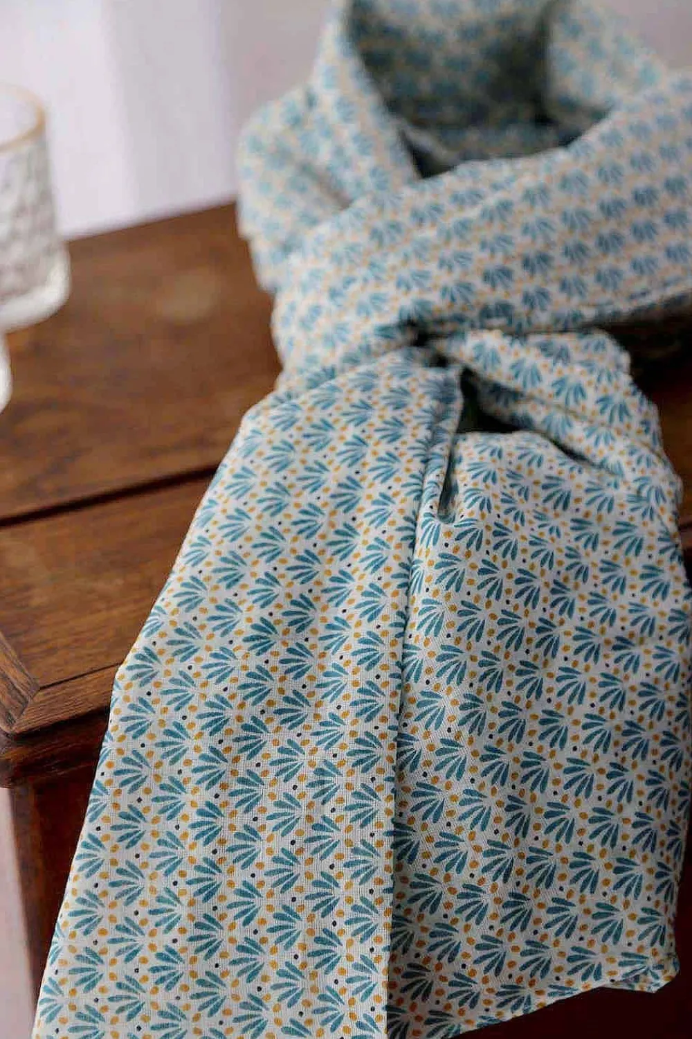 New Foulard Homme Bleu Turquoise Brooklyn Homme Foulard & Chèche Homme
