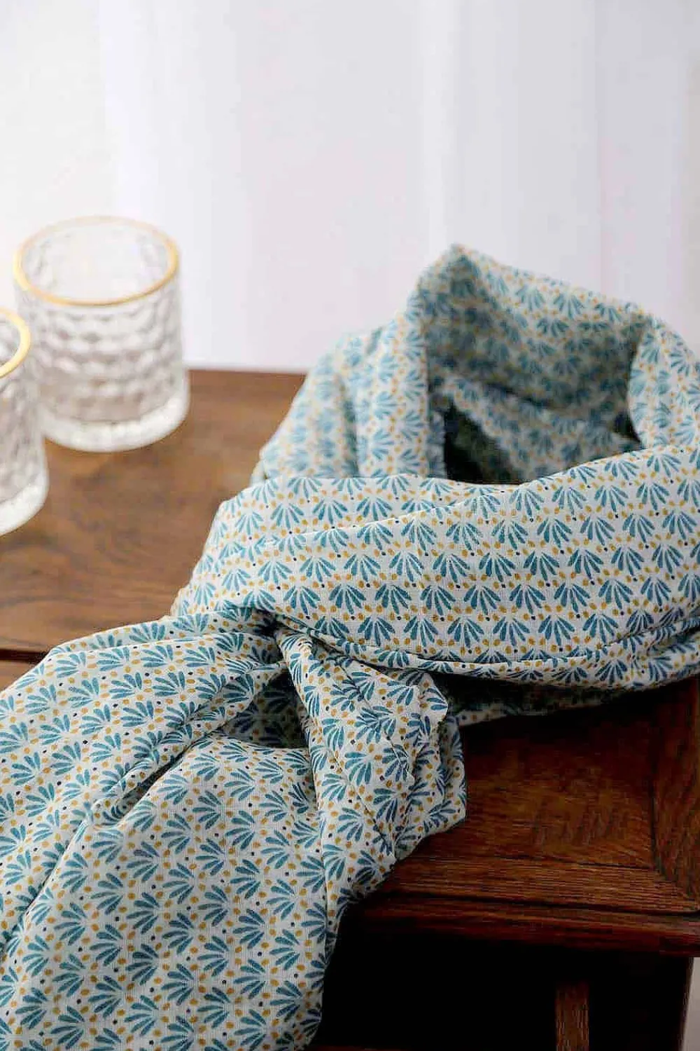 New Foulard Homme Bleu Turquoise Brooklyn Homme Foulard & Chèche Homme