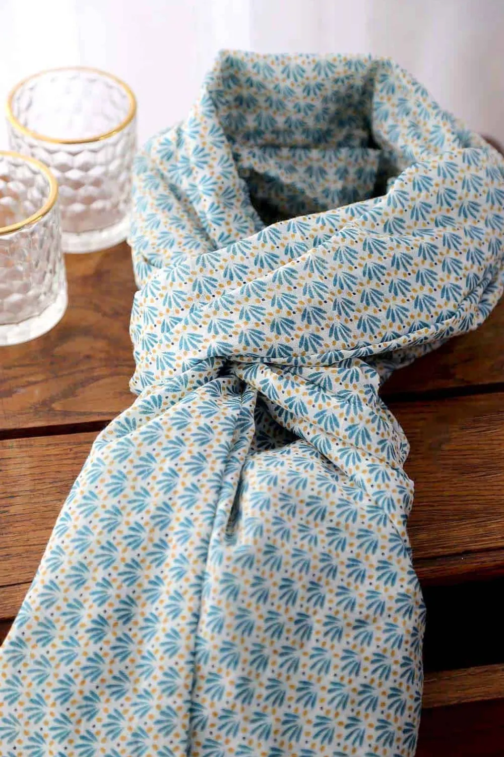 New Foulard Homme Bleu Turquoise Brooklyn Homme Foulard & Chèche Homme