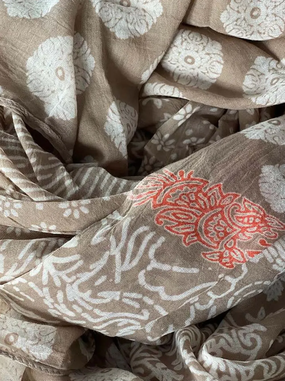 Foulard Homme Ecru Miguel Homme Foulard & Chèche Homme