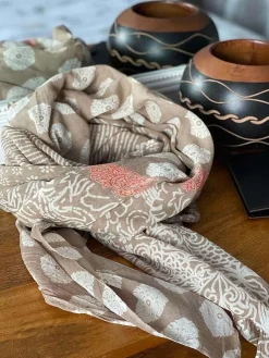 Foulard Homme Ecru Miguel Homme Foulard & Chèche Homme