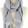 Outlet Foulard Homme Gris Clair Louis Homme Foulard & Chèche Homme