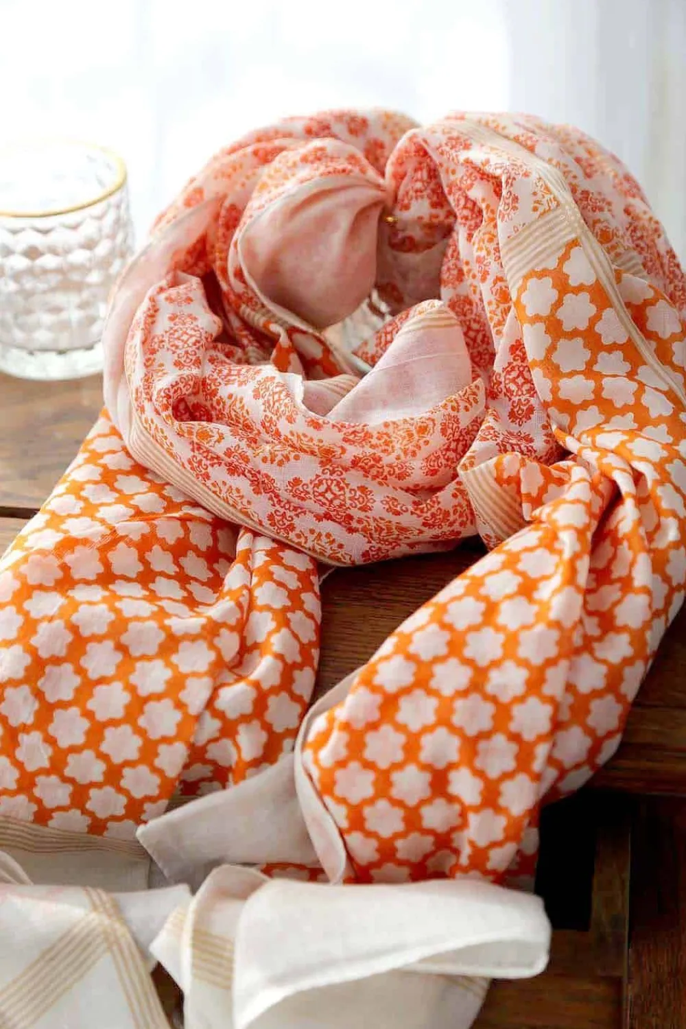 Hot Foulard Homme Orange Bradley Homme Foulard & Chèche Homme