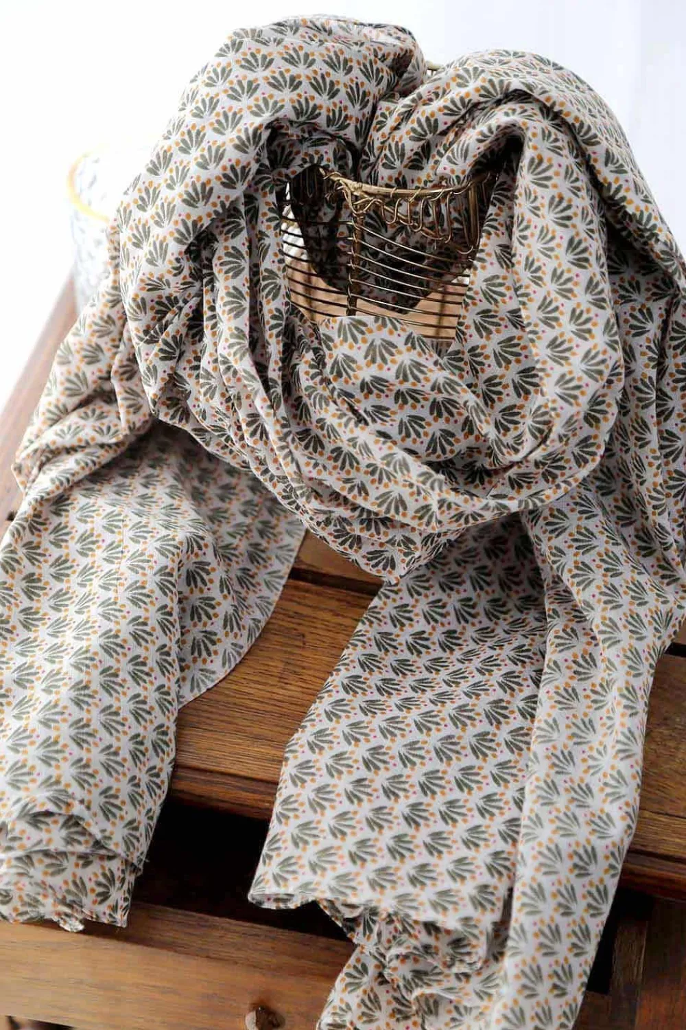 Hot Foulard Homme Vert Kaki Brooklyn Homme Foulard & Chèche Homme