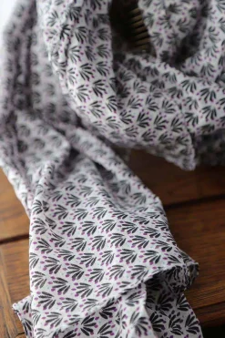 New Foulard Homme Violet / Noir Brooklyn Homme Foulard & Chèche Homme