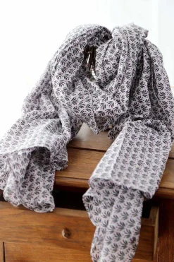New Foulard Homme Violet / Noir Brooklyn Homme Foulard & Chèche Homme