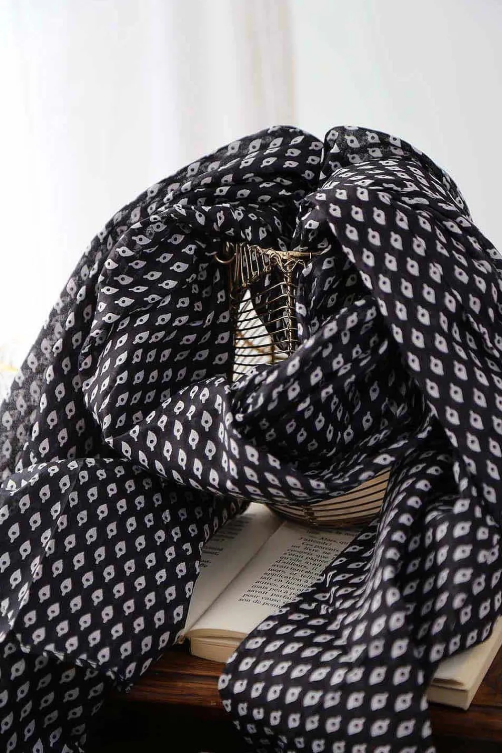 New Foulard Noir Faris Homme Foulard & Chèche Homme