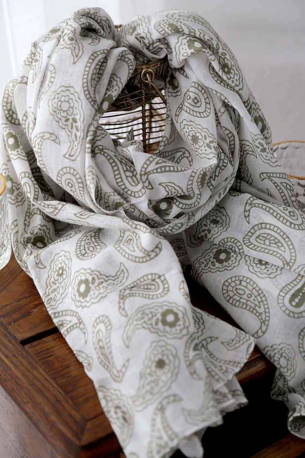 Outlet Foulard Vert Valentin Homme Foulard & Chèche Homme