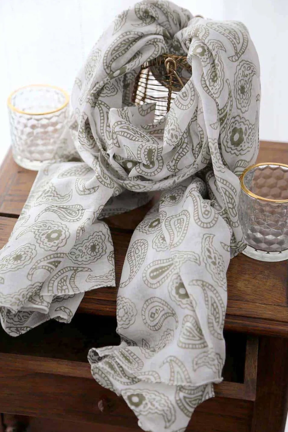 Outlet Foulard Vert Valentin Homme Foulard & Chèche Homme