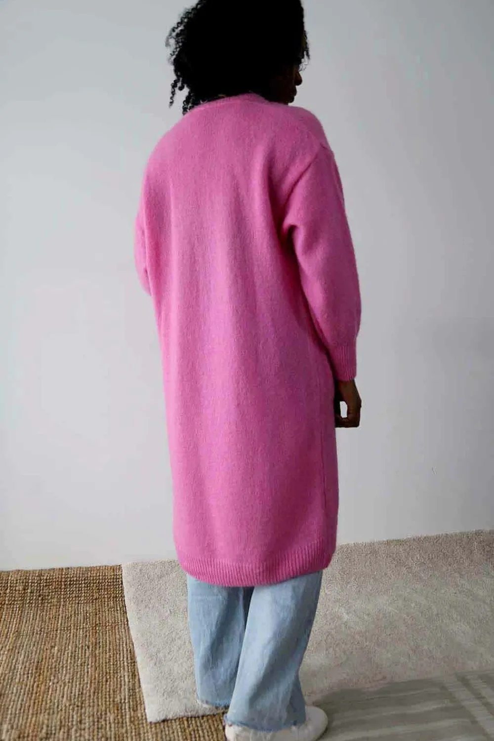 Best Gilet Long Rose Dan Femmes Gilet