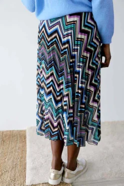 Outlet Jupe Plissee Violet Ziguy Femmes Jupe