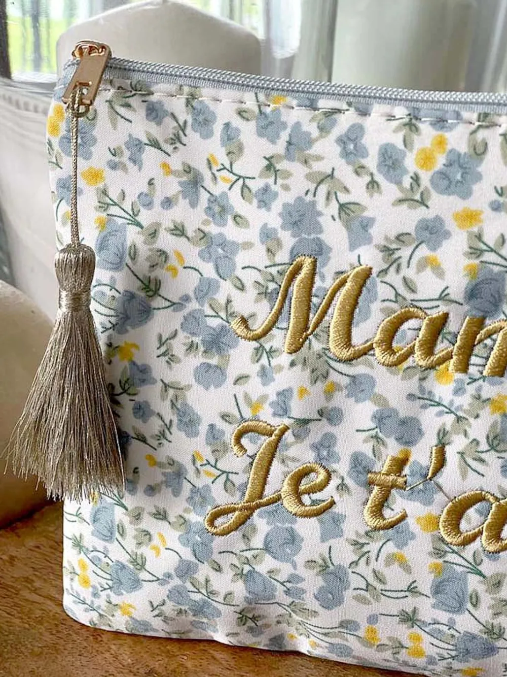 Pochette A Message Bleu Taje Femmes Pochette & Trousse