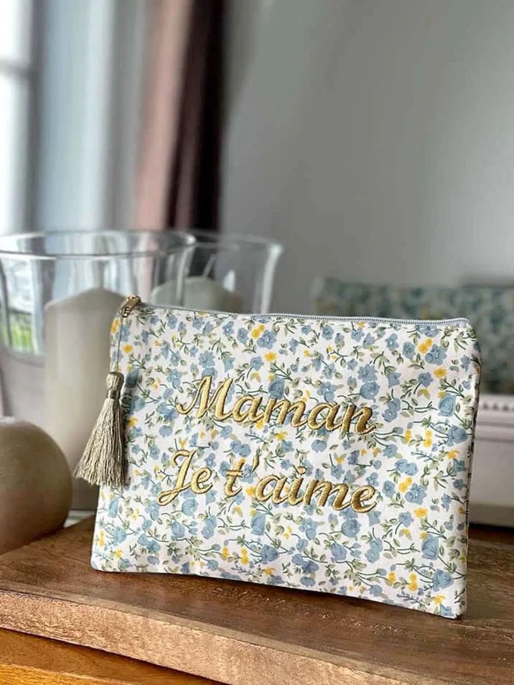 Pochette A Message Bleu Taje Femmes Pochette & Trousse