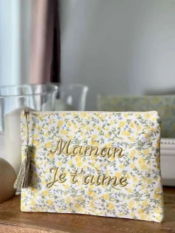 New Pochette A Message Jaune Taje Femmes Pochette & Trousse