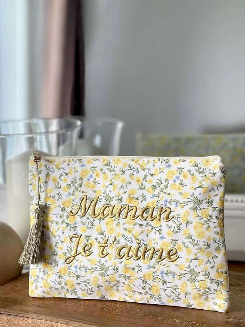 New Pochette A Message Jaune Taje Femmes Pochette & Trousse