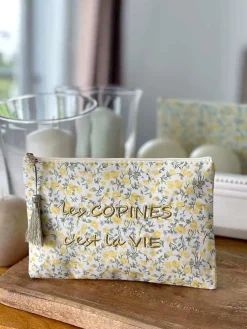 Online Pochette A Message Jaune Vanina Femmes Pochette & Trousse