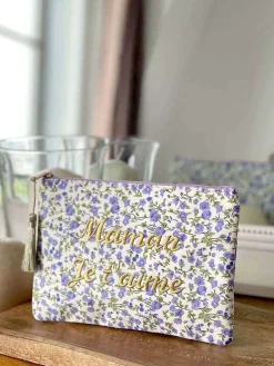 New Pochette A Message Violet Taje Femmes Pochette & Trousse