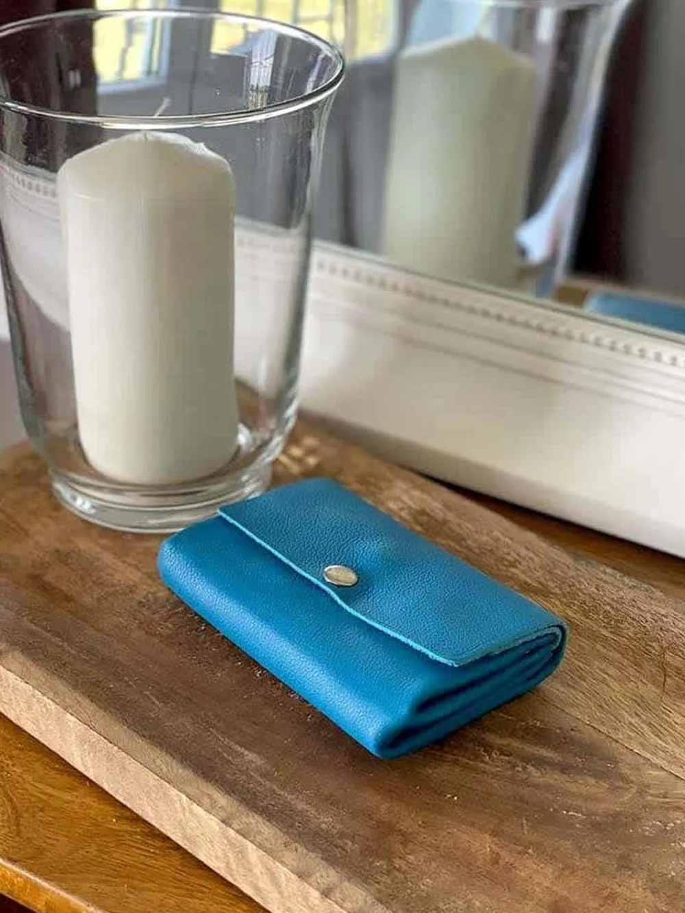 Clearance Porte-Cartes Bleu Ciel Avery Femmes Porte-Cartes