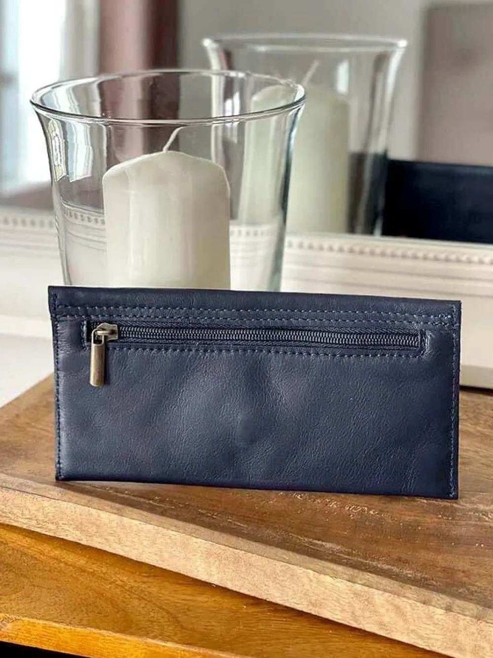 New Porte-Cartes Bleu Marine Molly Femmes Porte-Cartes