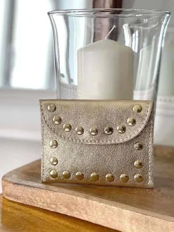 Porte-Cartes Dore Or Dexie Femmes Porte-Cartes
