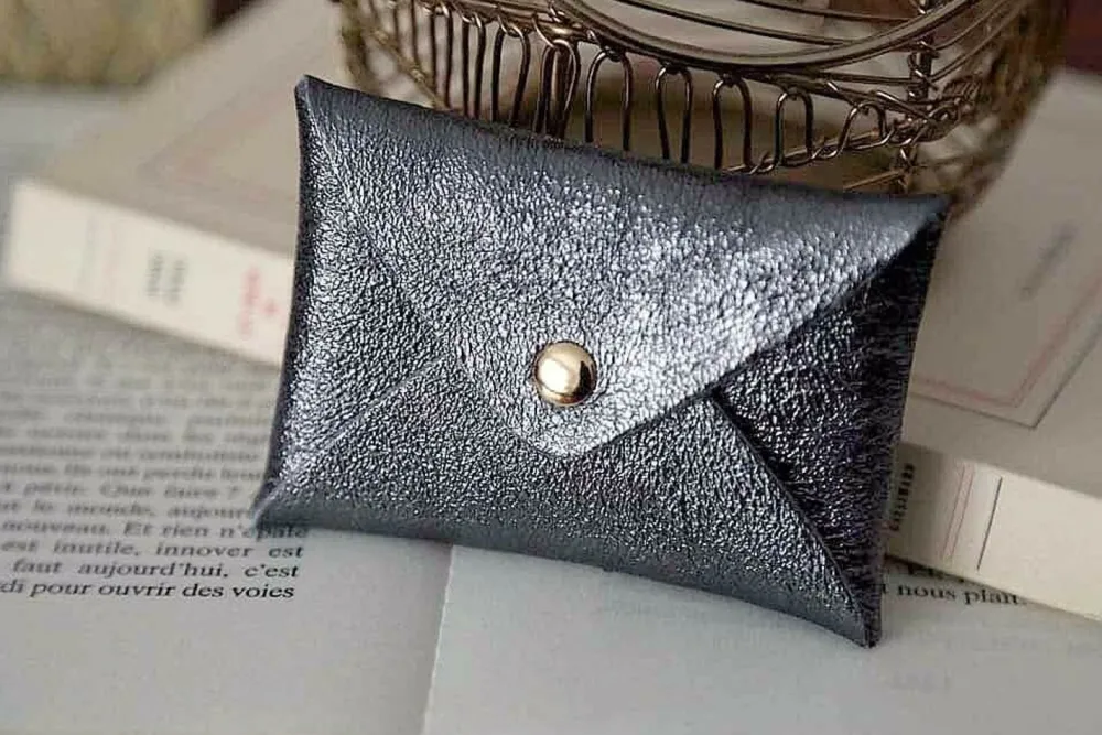 Discount Porte-Cartes En Cuir Anthracite Ayden Femmes Porte-Cartes