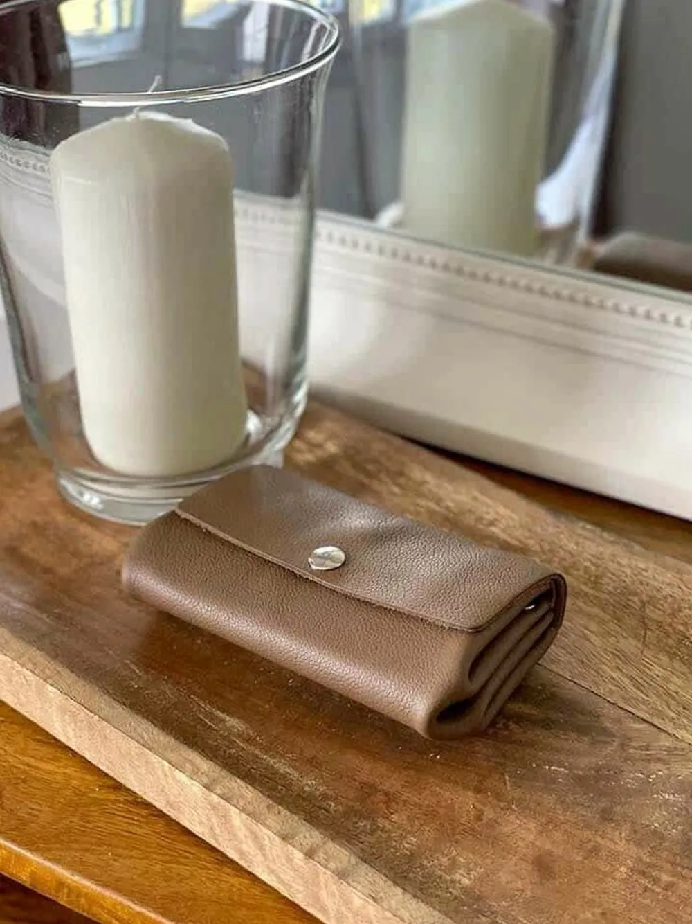 Outlet Porte-Cartes Marron Taupe Avery Femmes Porte-Cartes