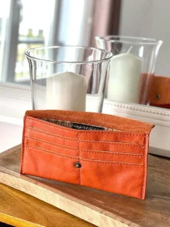 New Porte-Cartes Orange Molly Femmes Porte-Cartes