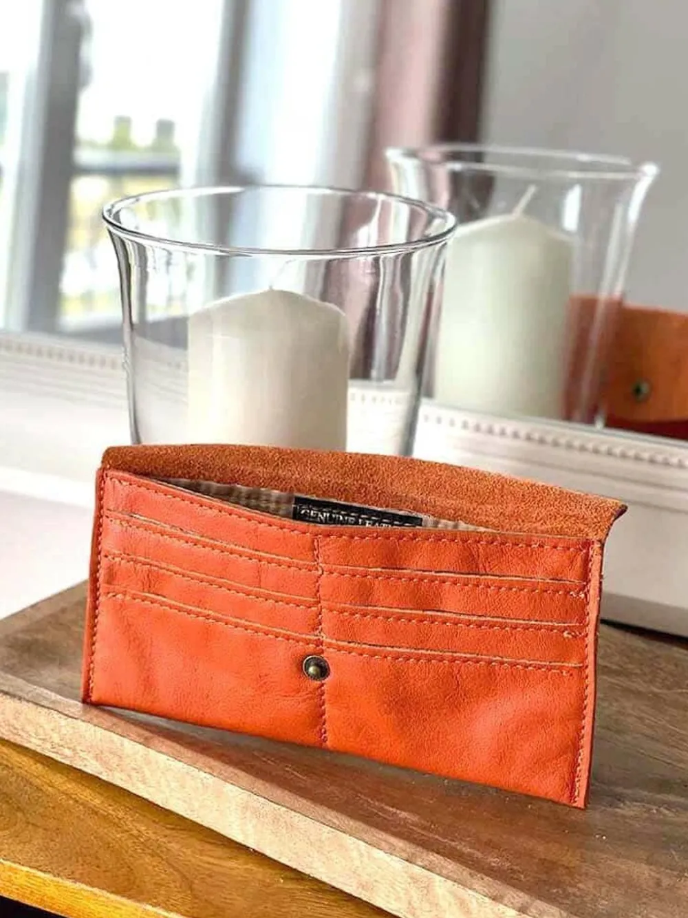 New Porte-Cartes Orange Molly Femmes Porte-Cartes