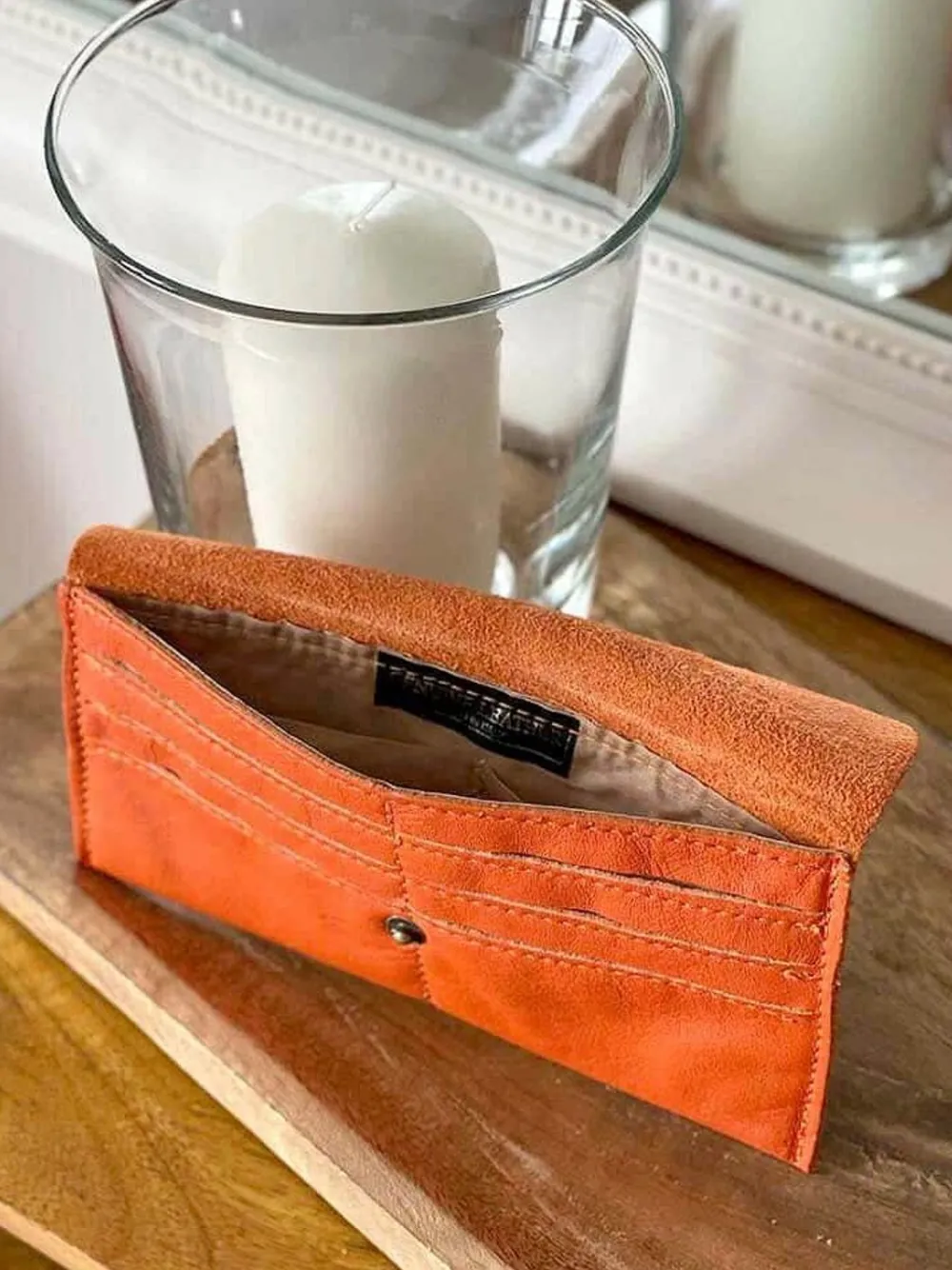 New Porte-Cartes Orange Molly Femmes Porte-Cartes