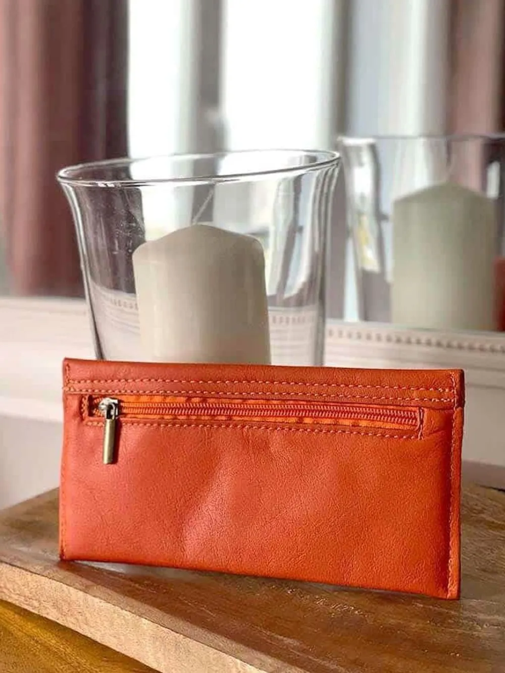 New Porte-Cartes Orange Molly Femmes Porte-Cartes