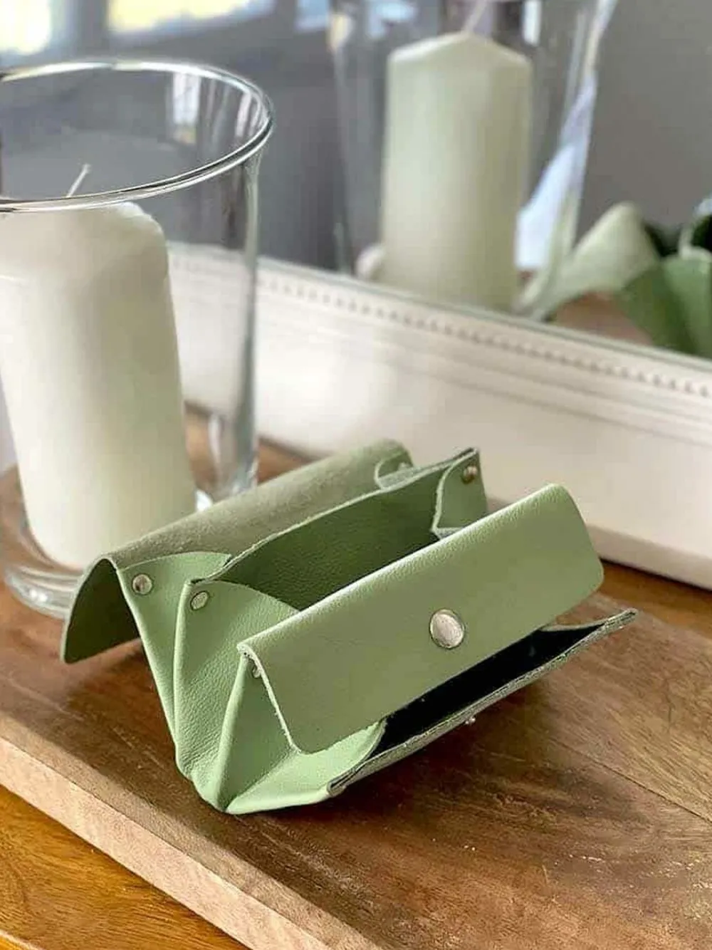 Clearance Porte-Cartes Vert Amande Avery Femmes Porte-Cartes