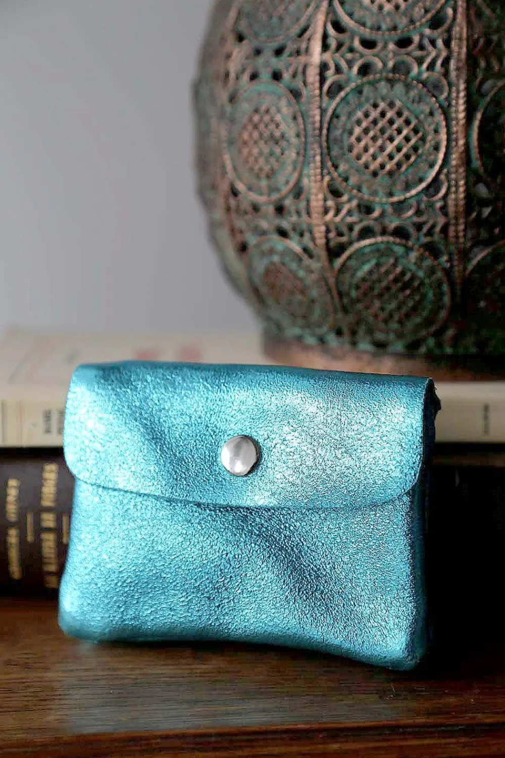 Sale Porte-Monnaie Bleu Awa Femmes Porte-Monnaie