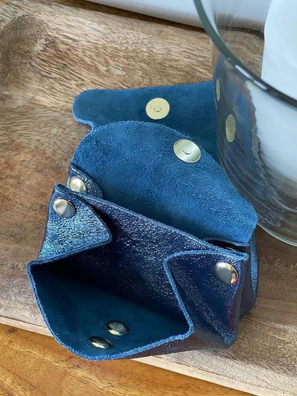 Porte-Monnaie Bleu Greta Femmes Porte-Monnaie