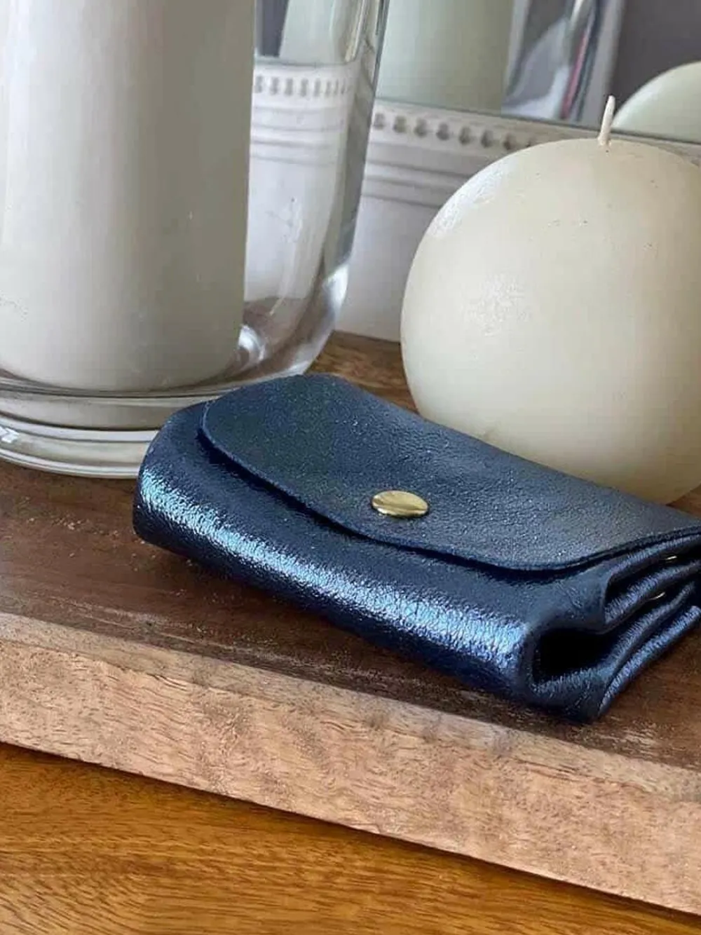 Porte-Monnaie Bleu Greta Femmes Porte-Monnaie